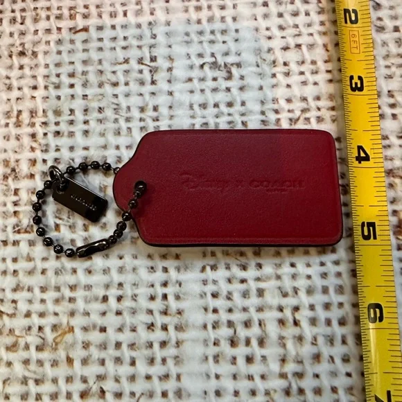 Coach Disney Mickey leather hangtag bag charm - Picture 5 of 5